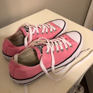 Pink and Black converse